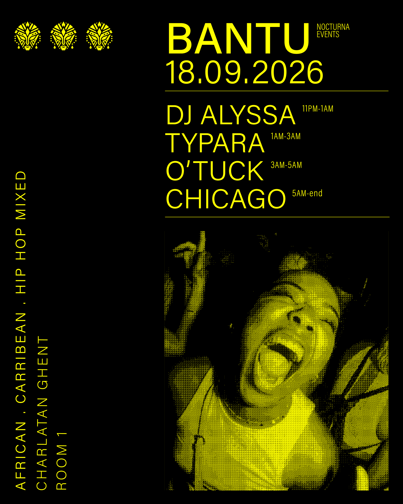 Affiche van Bantu 18/09